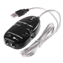 Cavo per chitarra USB Cavo di interfaccia da chitarra a USB Collegamento compatibile con adattatore di registrazione per PC Chitarristi