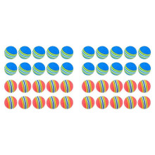 40 Pcs Golf BallsSoft Foam Garden Golf Balls Practice Golf Balls Sponge Rainbow Golf Balls compatible with Indo