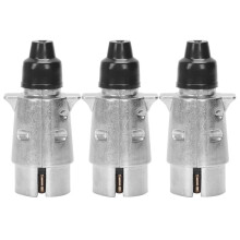 Connettore per rimorchio a 7 pin, robusto, con perni rotondi, connettore di cablaggio a 7 poli