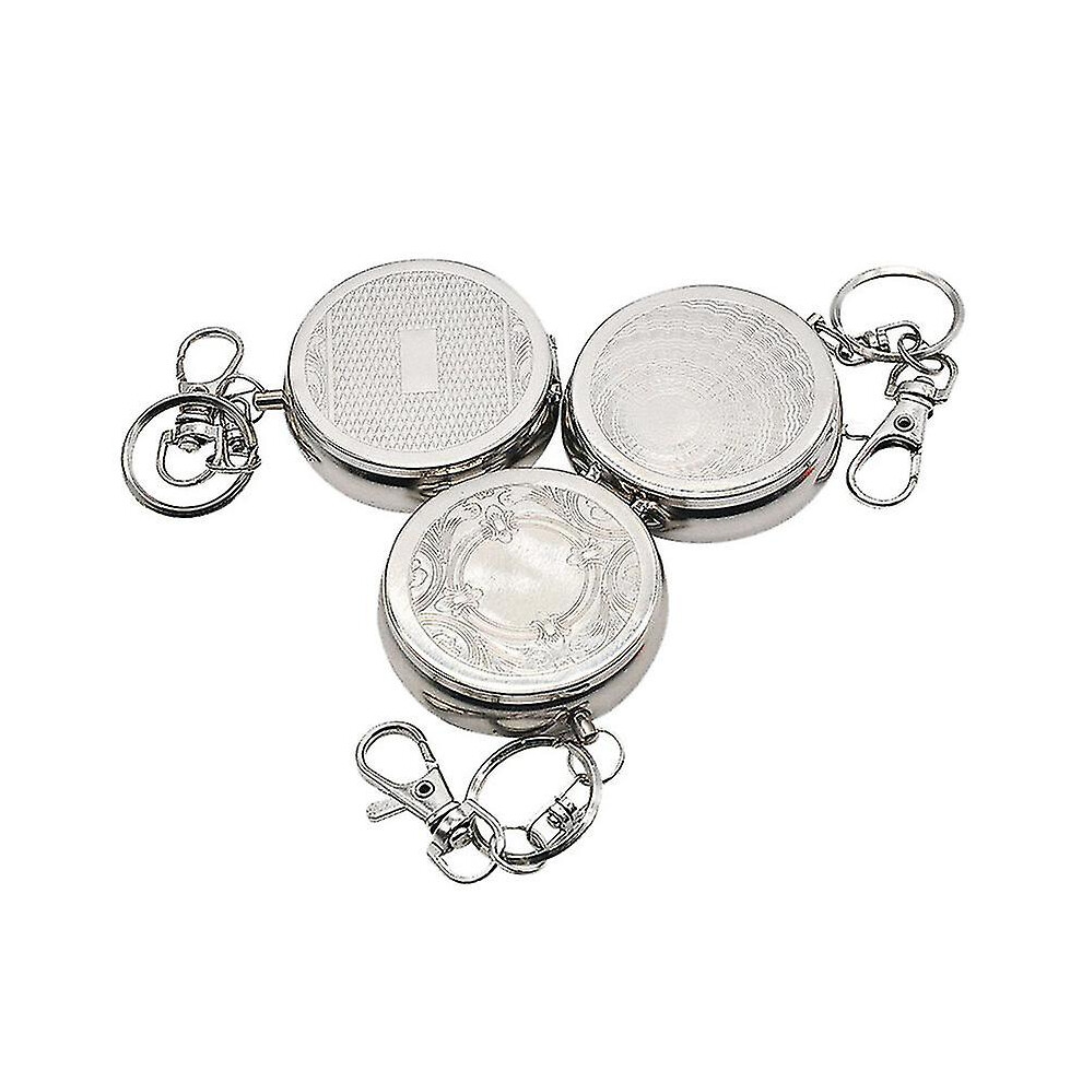 Portable Ashtray Car Cigarette Ashtray Stainless Steel Ashtray With Key Chain 3374141298587