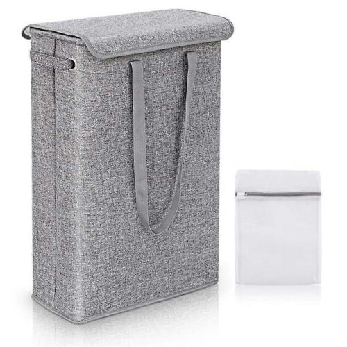 Folding Dirty Laundry Basket Foldable Basket Hamper Bin Bag Hamper with Lid Laundry Storage Baskets