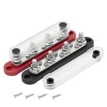 Car Terminal Block Bus Bar 48V 150A Power Distribution Block M8 Terminal Bus compatible with Automotive Boat So