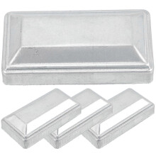 4 tapas decorativas para postes de cerca, tapas de repuesto rectangulares para postes.
