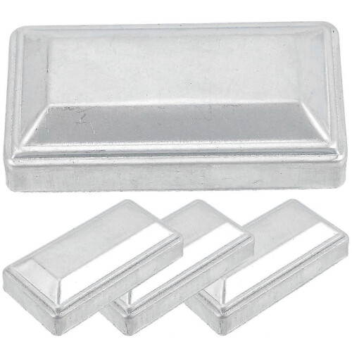4Pcs Post Caps Cover Decorative Fence Post Caps Replacement Rectangle Post Covers