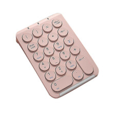 Wireless Number Pad Bluetooth Numeric Keypad Round Keycaps Numpad 22 Keys Rechargeable Number Keybo
