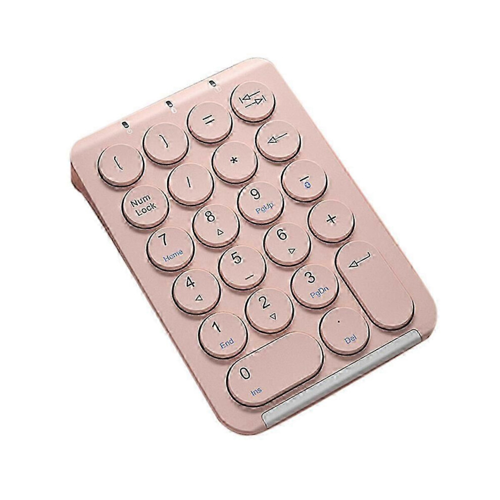 Wireless Number Pad Bluetooth Numeric Keypad Round Keycaps Numpad 22 Keys Rechargeable Number Keybo 3550890424242