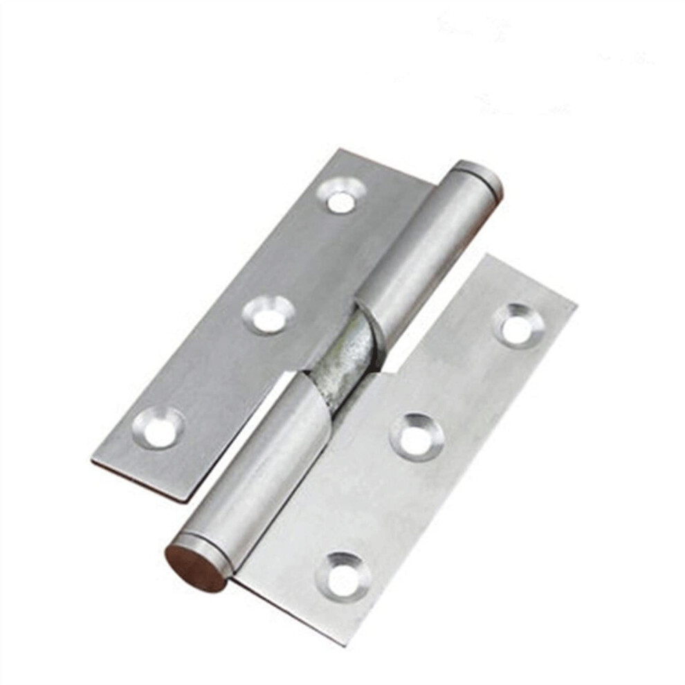 Rust Proof Alloy Door Hinge 3 Inch Right Silver, Noise Reduction For Wooden Doors, Durable Smooth Operation 9351714621632