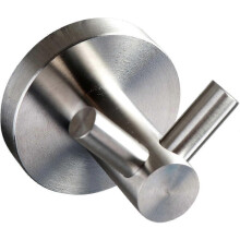 Exclusive Towel Rack With Two Stainless Steel Hooks | Bathroom Hook Rack Towel Coat Rack Hooks (stainless Steel (brushed)) - jjS