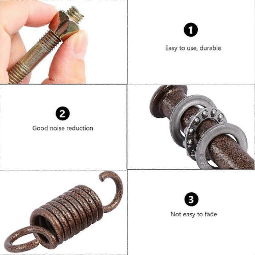 Conjunto de 1 cadeira suspensa com molas reforçadas, tipo cesto, para varanda, com kit de treinamento de molas compatível com casa e jardim. 2