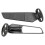2pcs Motorcycle Rearview Mirror Adjustable Rotating Wind Wing Mirror Replacement compatible with Ninja 250 300 H2 H4 2