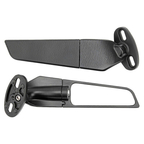 2pcs Motorcycle Rearview Mirror Adjustable Rotating Wind Wing Mirror Replacement compatible with Ninja 250 300 H2 H4 1