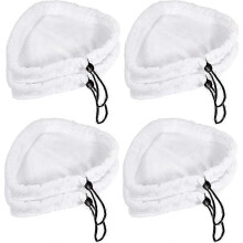 Pack Of 8 Steam Mop Replacement Cloths, Washable Microfiber Replacement Cloths, Steam Mop Floor Cloths, Triangular Steam Mop Replacement Cover, Steam-