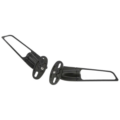 2pcs Motorcycle Rearview Mirror Adjustable Rotating Wind Wing Mirror Replacement compatible with Ninja 250 300 H2 H4 2