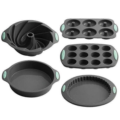 Silikon-Kuchenform, Backform, Donut- und Pizzaform, Chiffon-Kuchenform-Set, Donut-Form