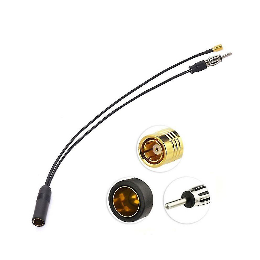 Active Dab+Fm/Am Smb Cable Aerial Din Splitter Accessory Antenna Converter Wireless Adapter Lead Veh 3392917314910
