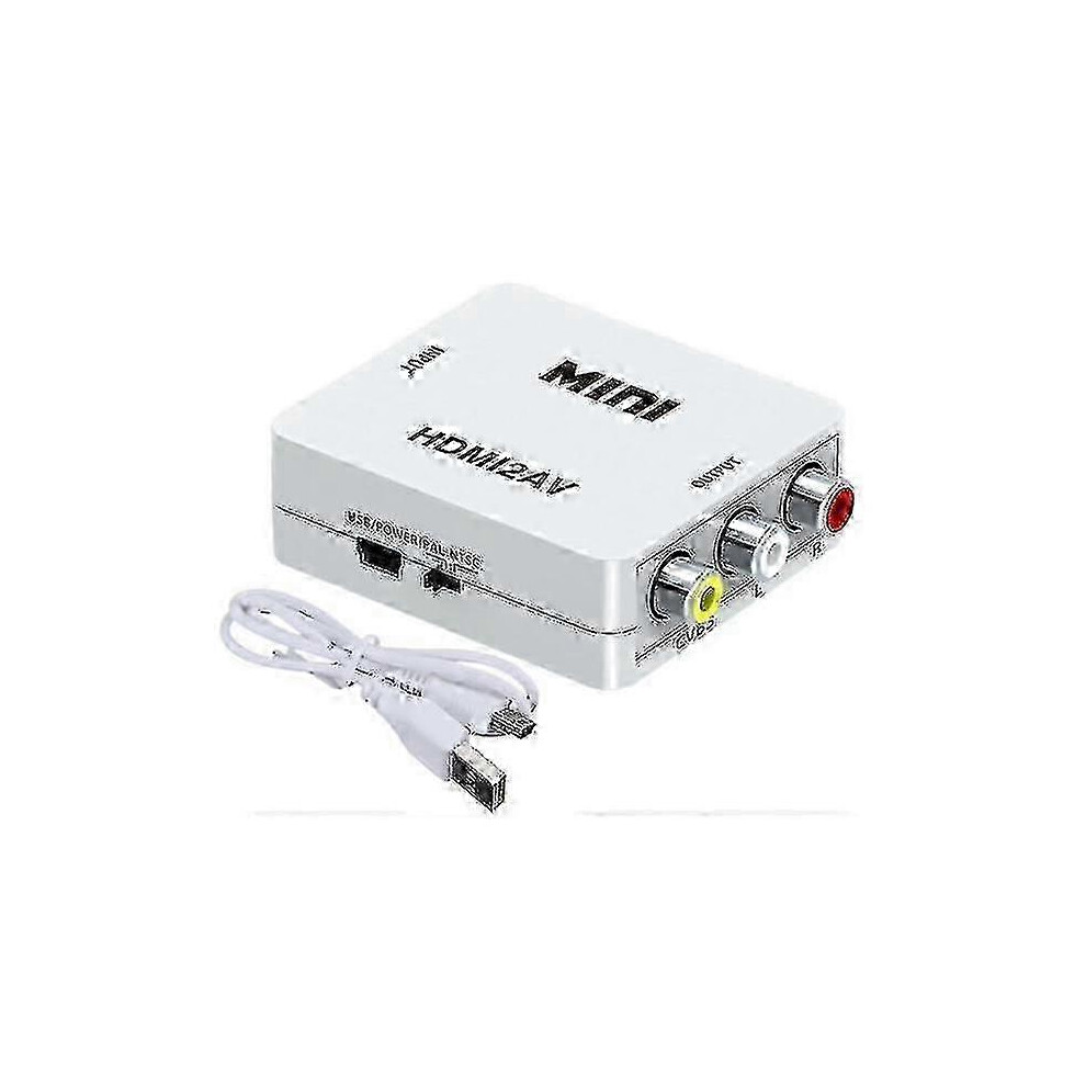Hdmi To Av/Rca Signal Converter 1080P Hy White 3384229403918