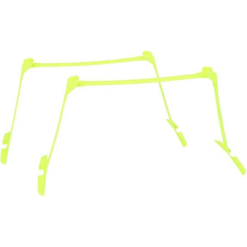 2 Pack Speed Training Hurdles Football Mobility Speed Training Aids Adjustable Hurdles (Yellow)