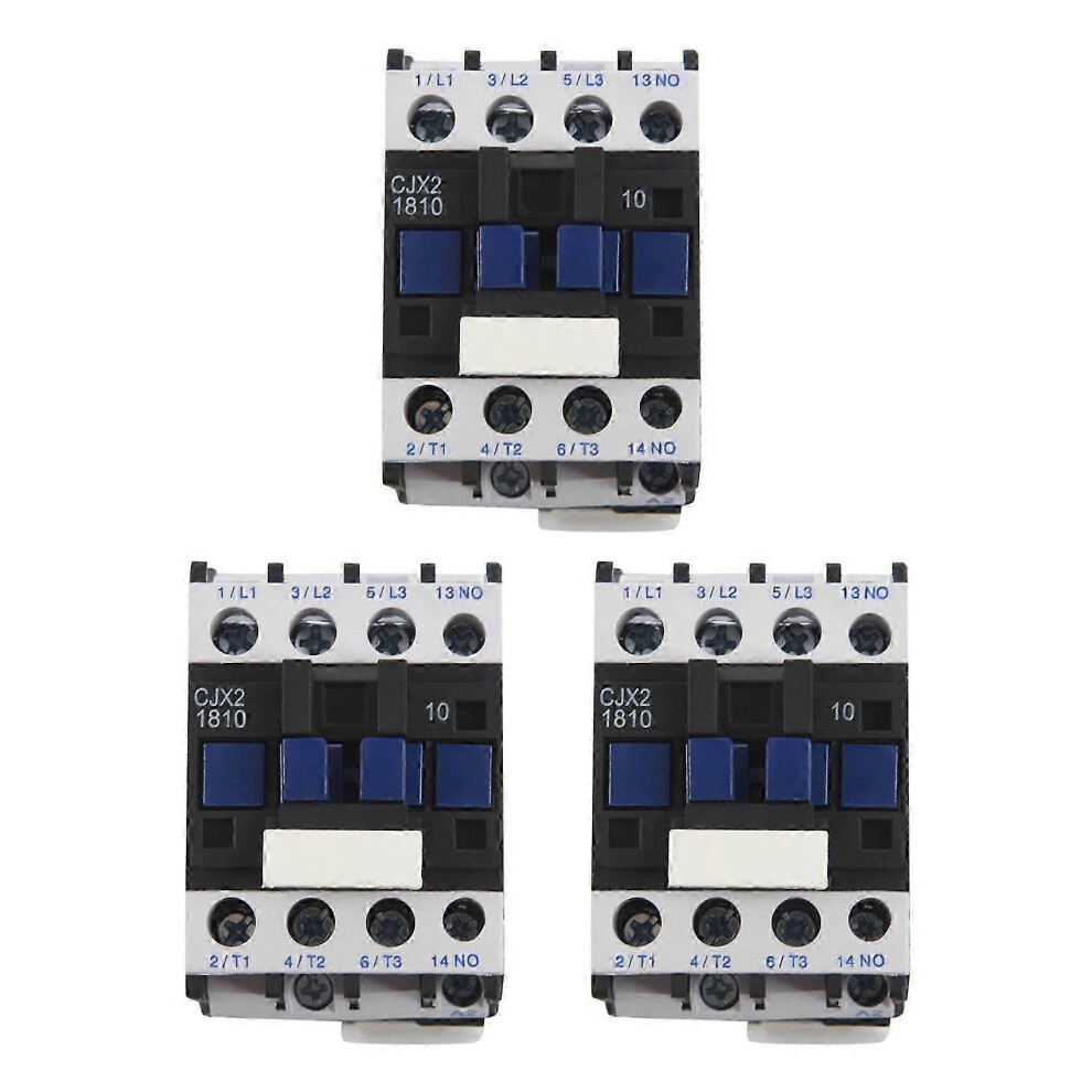 3X Power Ac Contactor 1No Ac 220V 50/60Hz Coil Motor Starter Relay 32A 3-Phase-Pole 3199729336198