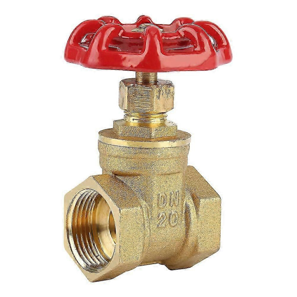 Dn20 Brass Gate Valve Bspp G3/4 Rotary Sluice Valve 232Psi Compatible With Water Oil Gas 3192186768540