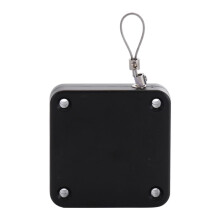 Black Automatic Door Closer Punch Installation with Telescopic Pull Rope for Wooden and Sliding Door