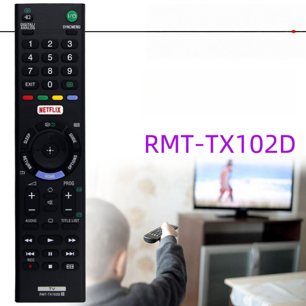 New Rmt-Tx102d Compatible With Sony Lcd Tv Remote Control Kdl-43W750d Kdl-48W650d 9172356274006