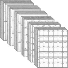 30 stuks muntenmapjes, plastic vakjes voor munten, transparante houders voor postzegels en andere valuta.
