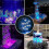 Lot de 4 lampes LED submersibles étanches avec télécommande, pour spas et jacuzzis. 3