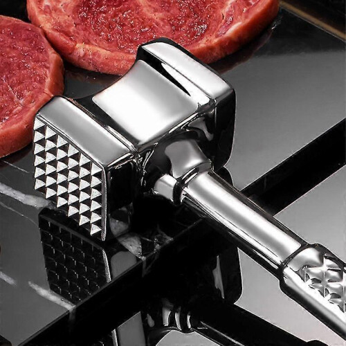 Professioneller Fleischklopfer, Fleischhammer aus Edelstahl, doppelseitig, Steak 2025 2