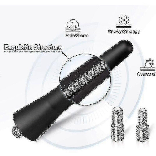 Auto FM DAB Antenne, 6,5 cm kurze Mini-Autoantenne mit leistungsstarker FM/AM/DAB-Empfangsfunktion 1
