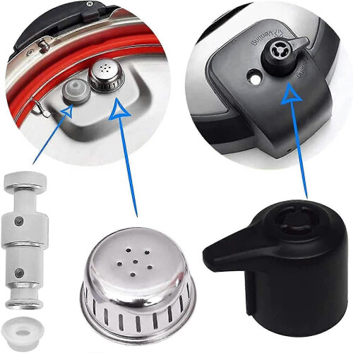 Steam Release Replacement Float Valve Set compatible with Instant Pot Duo 3, 5, 6 Qt,steam Release Handle Sealing Ring 2