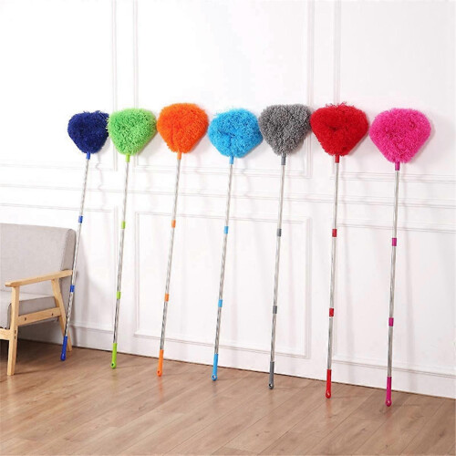 Retractable Duster Stainless Steel Long Handle Dusting Brush Car Household Cleaning Tools 1