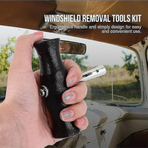 Car Windshield Removal Tool, Windshield Removal Tool Kit Includes Universal Handle, Windshield Remov 1