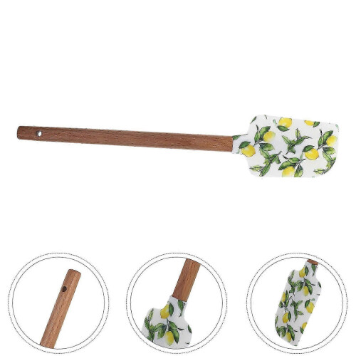 Silicone Cake Scraper Practical Lemon Pattern Cake Cream Spreader Baking Spreader Kitchen Scraper 2