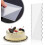 Acrylic Cake Cream Edge Tool Scraper 9.45 Inch DIY Baking Tools 4 Pieces 4