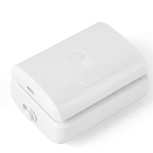 Mini Seladora a Vácuo 2 em 1: Seladora e Cortadora Automática de Alimentos, Compatível com Sacos Plásticos.