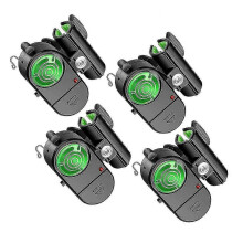 4pcs Fishing Bite Alarm, Sensitive Electronic Fishing Alarms Indicator, Sound Bite Alert With L