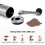 Manual Coffee Grinder - Hand Coffee with Ceramic Burrs 6 Adjustable Settings - Portable Hand Crank 2