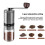 Manual Coffee Grinder - Hand Coffee with Ceramic Burrs 6 Adjustable Settings - Portable Hand Crank 3
