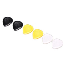 6 stuks/verpakking Duurzame gitaarpickjes, geschikt voor akoestische en elektrische gitaren en basgitaren. Transparant plectrum.