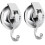 Thick Rubber Suction Cup Hooks,removable Heavy Duty Suction Hooks 2pcs 1