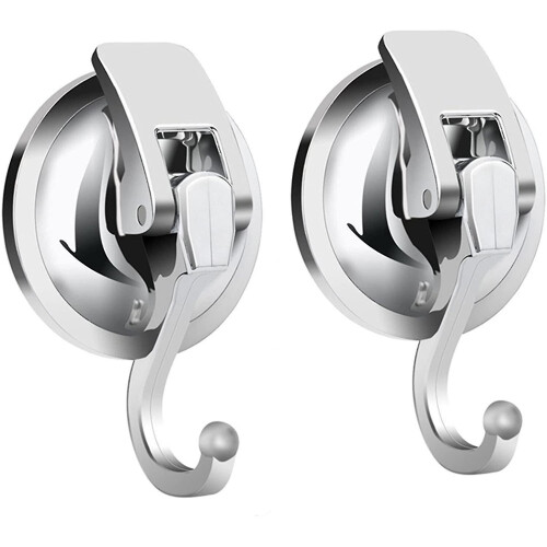 Thick Rubber Suction Cup Hooks,removable Heavy Duty Suction Hooks 2pcs
