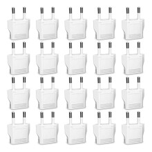 Europese stekkeradapter, 20 stuks Amerikaanse naar Europese stekkeradapter, Europese reisstekkeradapter type C, Europese stekkeradapter