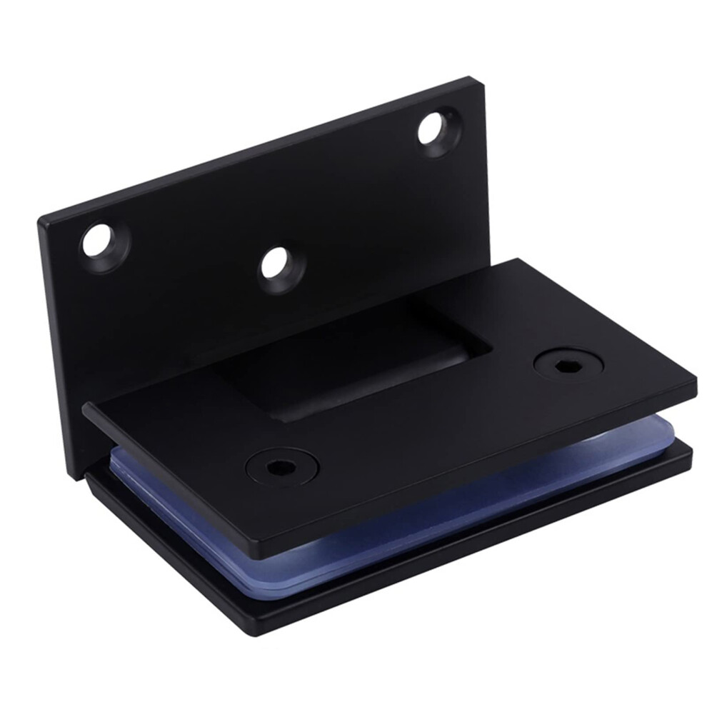 304 Stainless Steel Glass Shower Door Hinge RustâResistant Brushed Finish 90 Opening For 8Â12Mm Tempered Glass 9351714621731