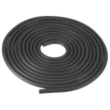Rundgummistange, schwarzes Gummiseil, massive Rundstange, Schaumgummidichtung, Wetterleiste, 5 mm Durchmesser