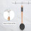 Back Lotion Applicator with Long Handle and 1 Replaceable Pads, Ideal compatible with Young People and the Elderly-Black. 5