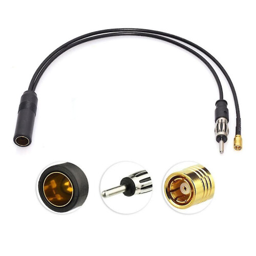 Cabo divisor de antena DIN ativo DAB+FM/AM para veículo 2