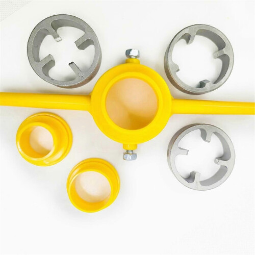 PVC Pipe Threader NPT Thread Tap Die Set Plumbing PVC Thread Tool Screw Die Set Hand Tool Pipe Threader Plumbing Tool 2