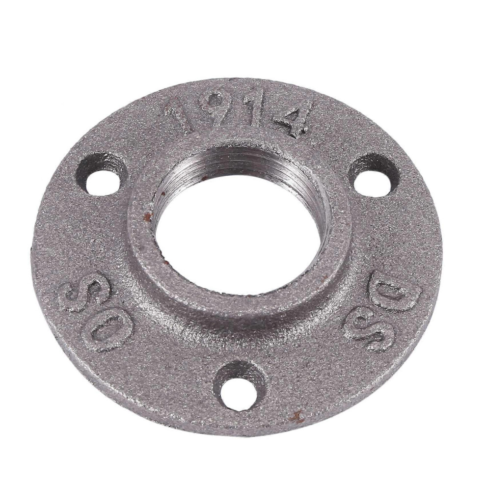 1 Inches Malleable Iron Pipe Flange, Industrial Pipe Flanges Compatible With Threaded Black Pipes And Fittings 3396882659632