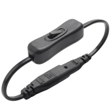 Cable de extensión de alimentación, adaptador de corriente IEC320 C7 a C8 con interruptor de control y conector "8"