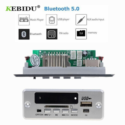 Bluetooth5.0 MP3 Decoding Board Module Wireless Car USB MP3 Player TF Card Slot / USB / FM / Remote 2